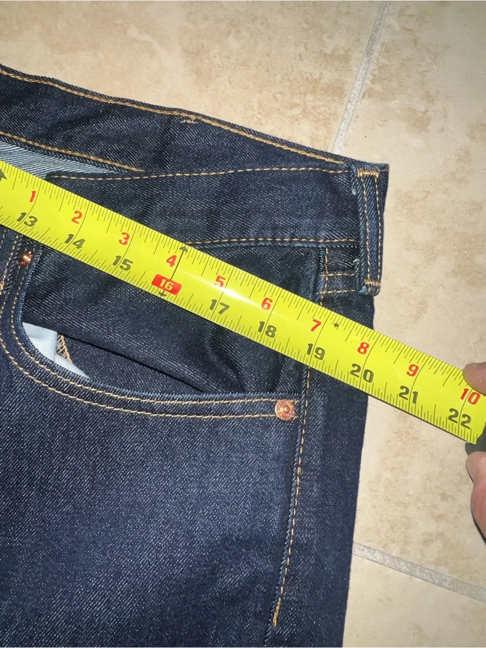 Levi's 505 Dark Blue Straight-Leg Men's Jeans 38x32